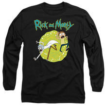 Load image into Gallery viewer, Rick And Morty Portal Mens Long Sleeve Shirt Black Officially Licensed
