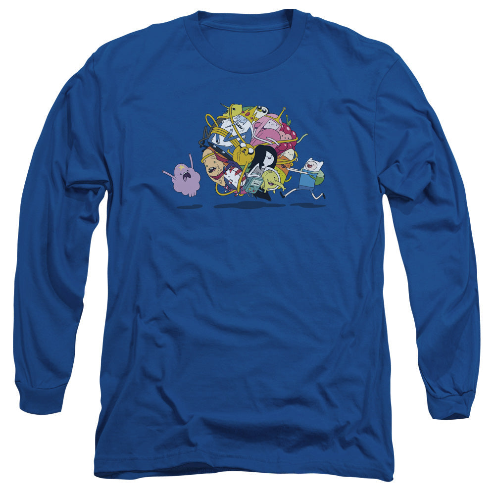 Adventure Time Glob Ball Mens Long Sleeve Shirt Royal