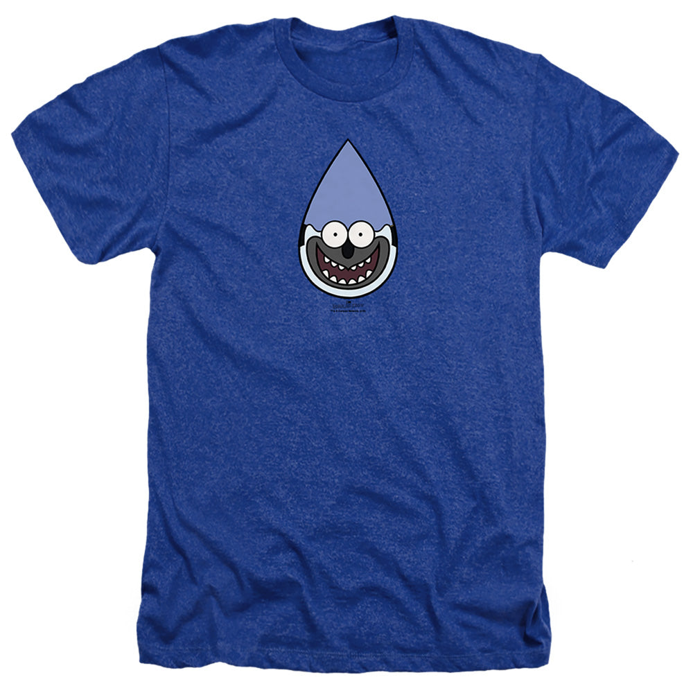 Regular Show Mordecai Heather Mens T Shirt Royal Blue