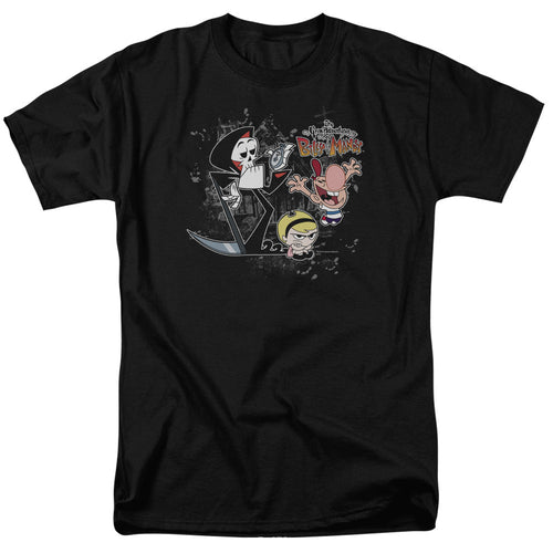 Billy & Mandy Splatter Cast Mens T Shirt Black