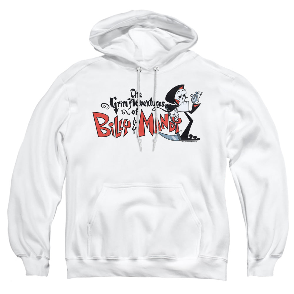Billy & Mandy Logo Mens Hoodie White