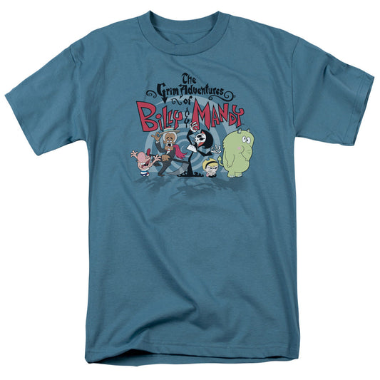 Billy & Mandy Group Shot Mens T Shirt Slate