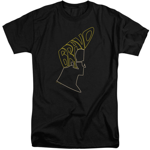 Johnny Bravo Bravo Hair Mens Tall T Shirt Black
