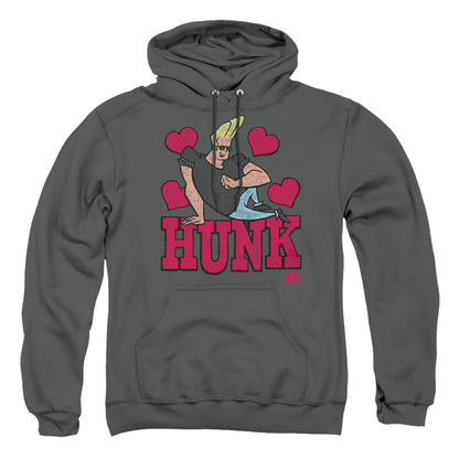 Johnny Bravo Hunk Mens Hoodie Charcoal