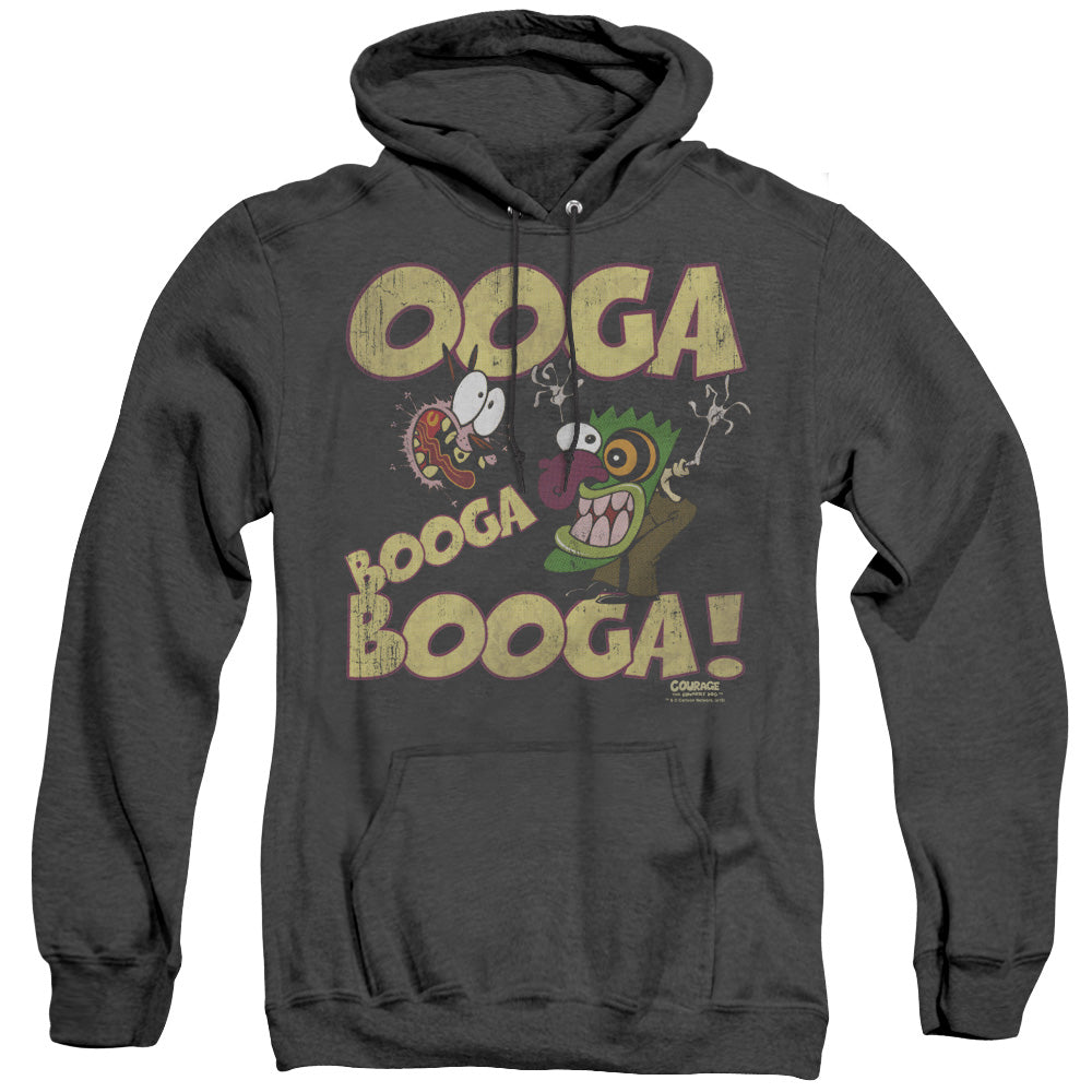 Courage Ooga Booga Booga Heather Mens Hoodie Black