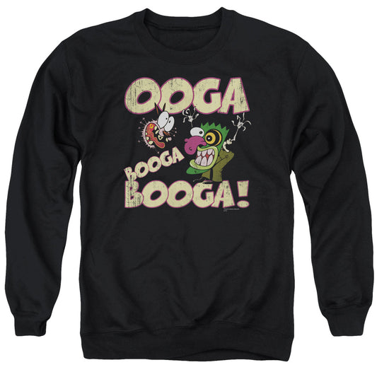 Courage Ooga Booga Booga Mens Crewneck Sweatshirt Black Officially Licensed
