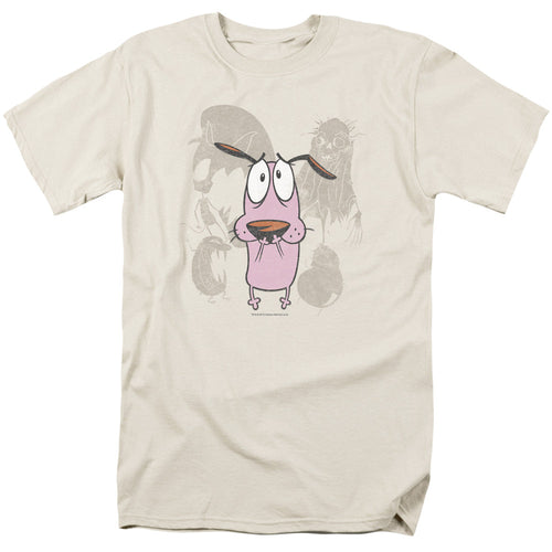 Courage Monsters Mens T Shirt Cream