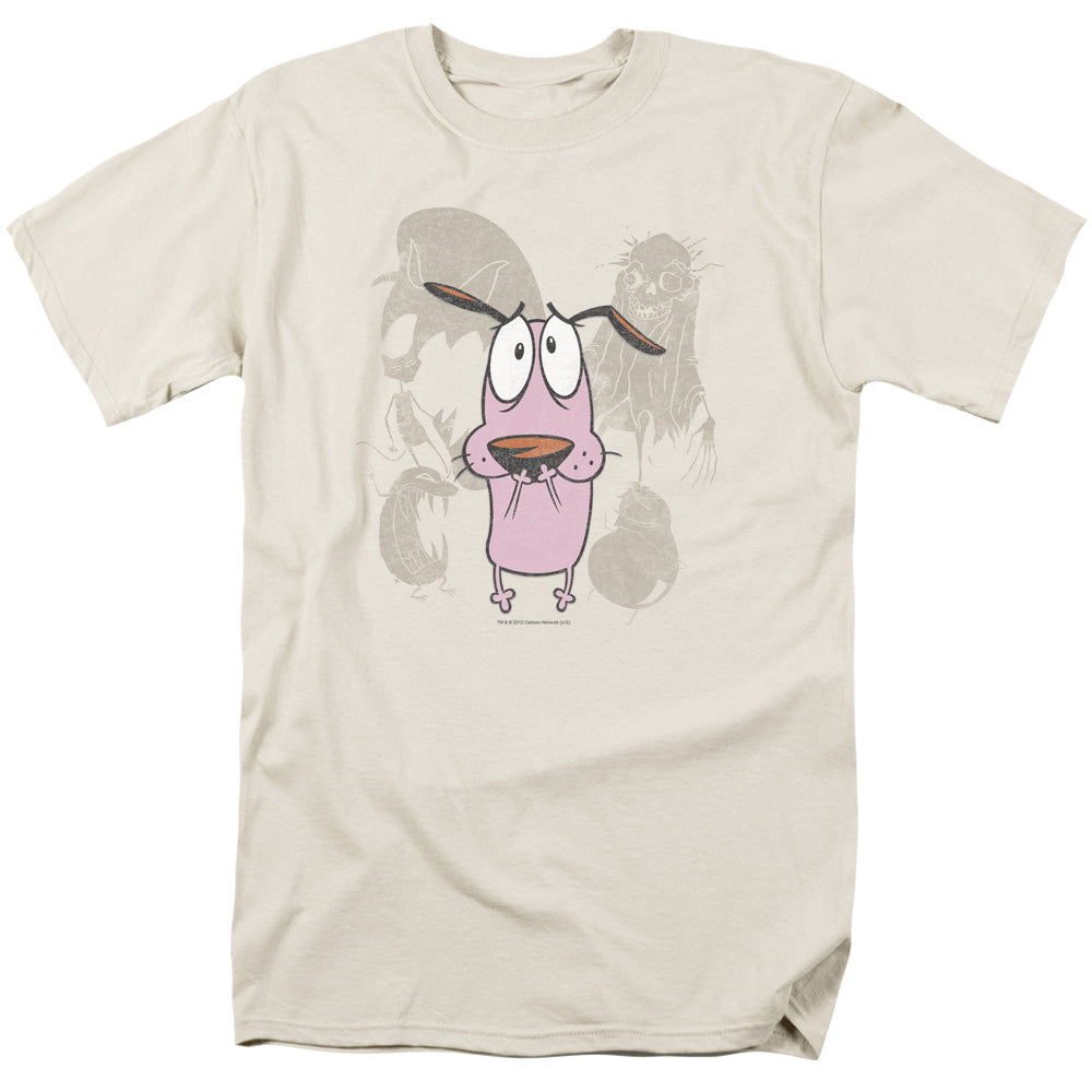 Courage Monsters Mens T Shirt Cream