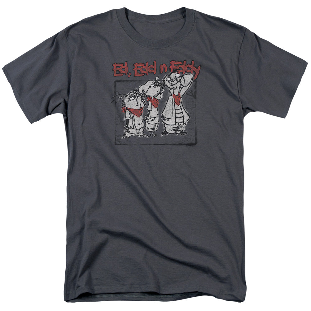 Ed Edd N Eddy Stand By Me Mens T Shirt Charcoal