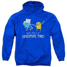 Load image into Gallery viewer, Adventure Time Fist Bump Mens Hoodie Royal Blue
