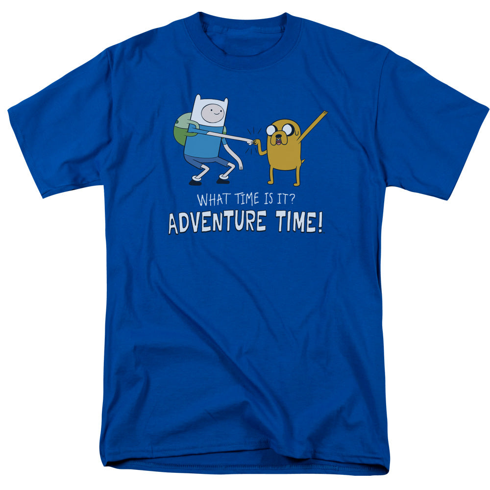 Adventure Time Fist Bump Mens T Shirt Royal