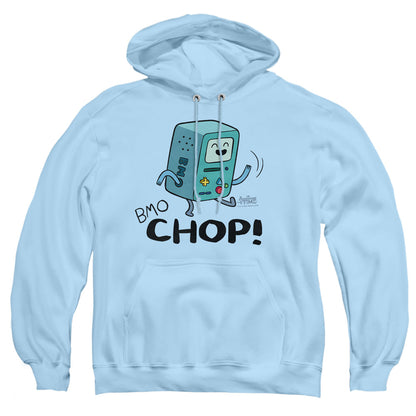 Adventure Time Bmo Chop Mens Hoodie Light Blue