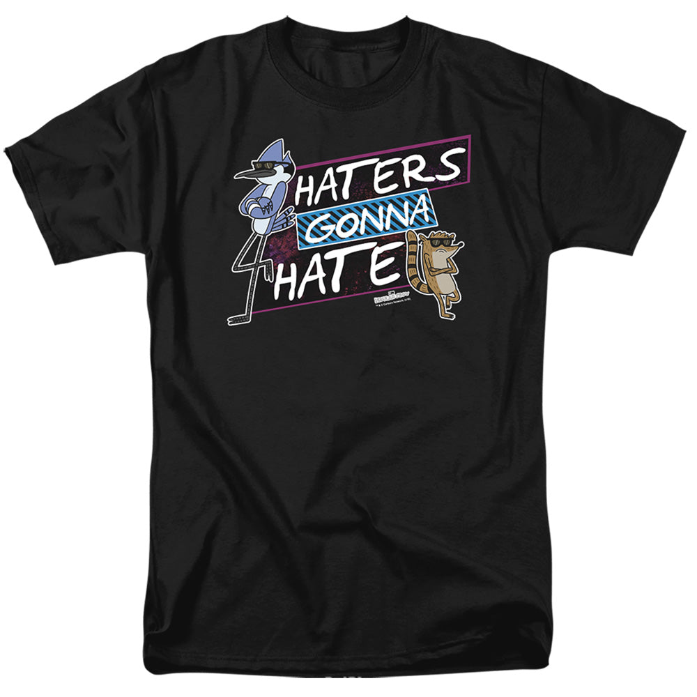 Regular Show Haters Gonna Hate Mens T Shirt Black-6X