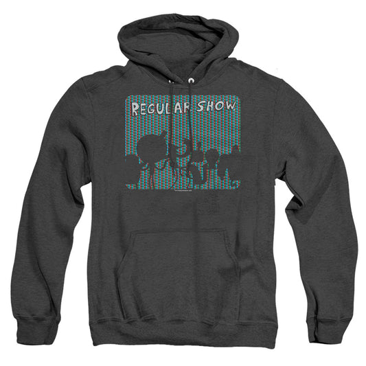 Regular Show Rgb Group Heather Mens Hoodie Black