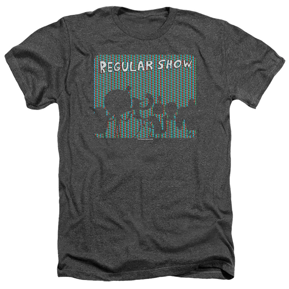 Regular Show Rgb Group Heather Mens T Shirt Black