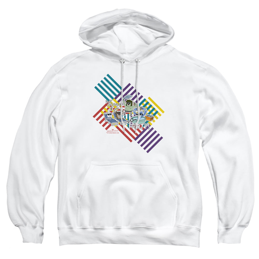 Regular Show We Gonna Party Mens Hoodie White