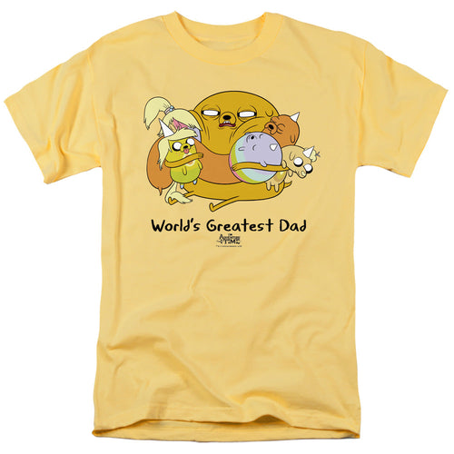 Adventure Time Worlds Greatest Dad Mens T Shirt Banana