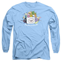 Load image into Gallery viewer, Adventure Time Mathematical Mens Long Sleeve Shirt Carolina Blue
