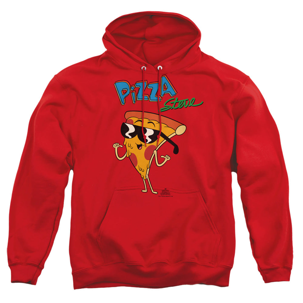 Uncle Grandpa Pizza Steve Mens Hoodie Red