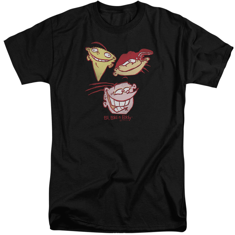 Ed Edd N Eddy Three Heads Mens Tall T Shirt Black