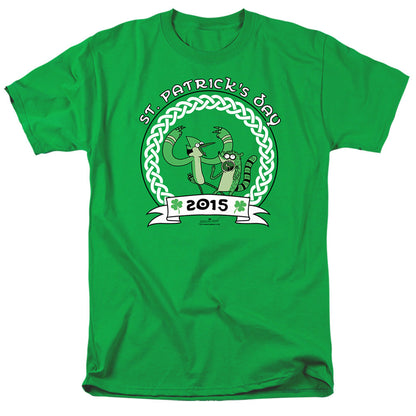 Regular Show St Pats 2014 Mens T Shirt Kelly Green