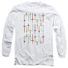 Load image into Gallery viewer, Adventure Time Swords Mens Long Sleeve Shirt White
