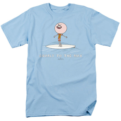 Regular Show Gnarly Mens T Shirt Light Blue