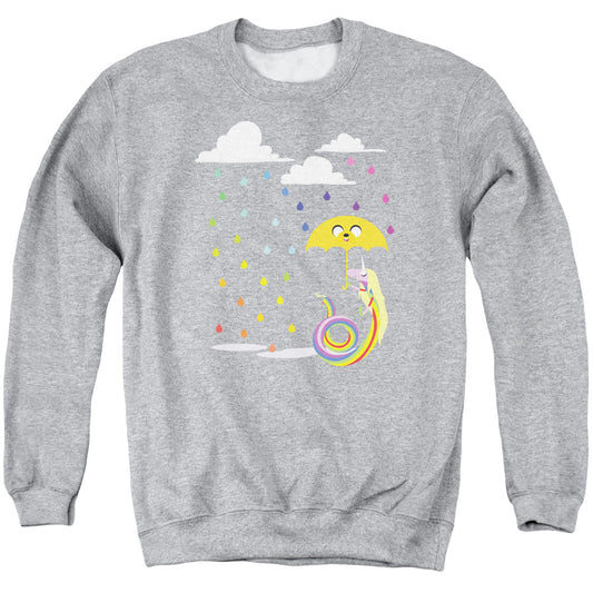 Adventure Time Lady In The Rain Mens Crewneck Sweatshirt Athletic Heather