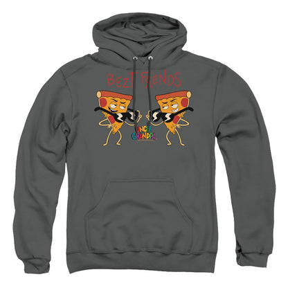 Uncle Grandpa Bezt Frends Mens Hoodie Charcoal