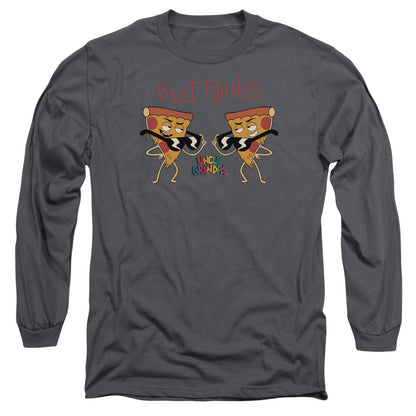 Uncle Grandpa Bezt Frends Mens Long Sleeve Shirt Charcoal Officially Licensed