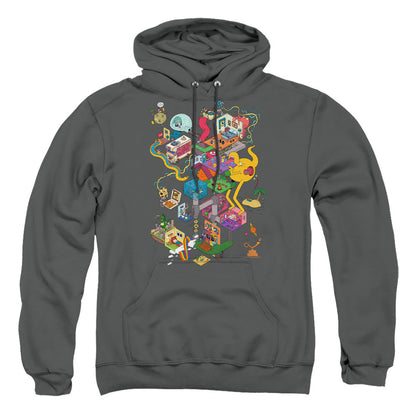 Uncle Grandpa Inside The Rv Mens Hoodie Charcoal