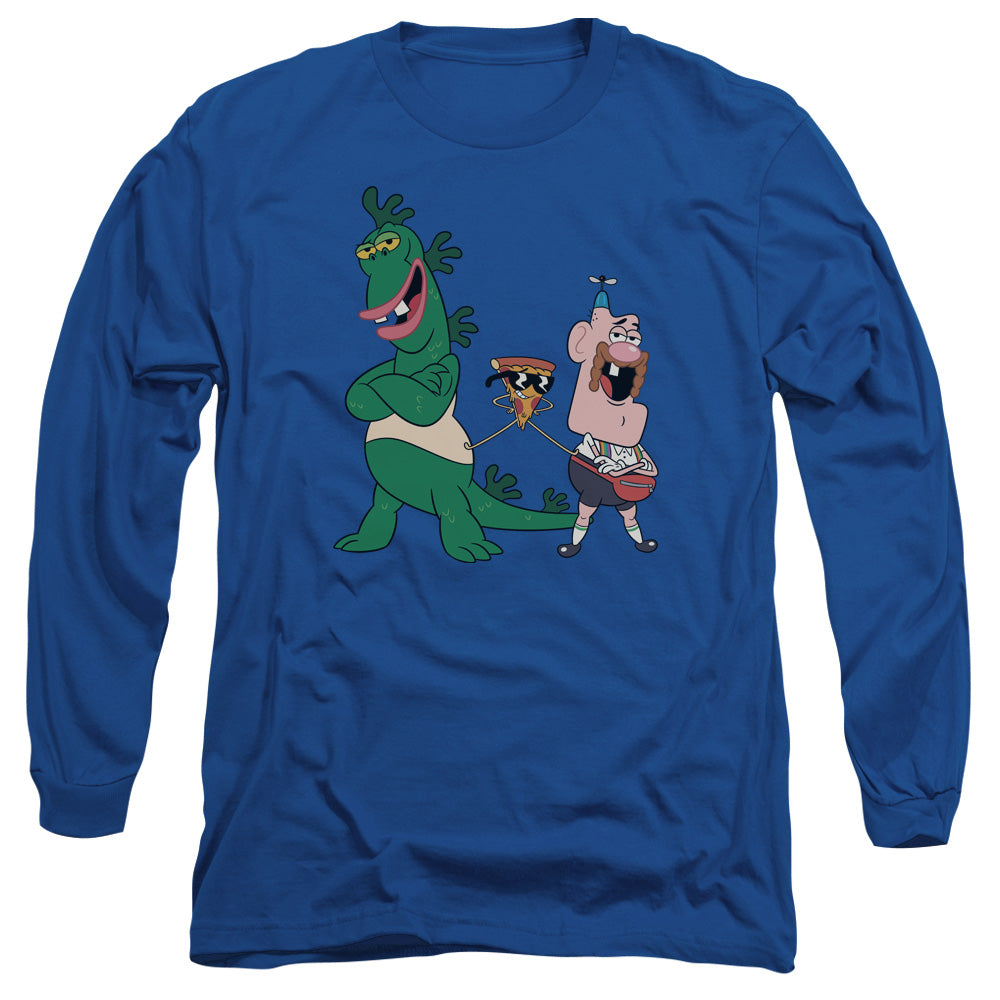 Uncle Grandpa The Guys Mens Long Sleeve Shirt Royal Officially Licensed