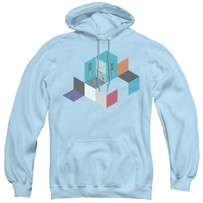 Adventure Time Bmo Blocks Mens Hoodie Light Blue