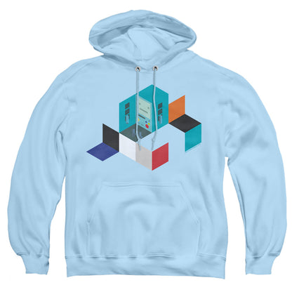 Adventure Time Bmo Blocks Mens Hoodie Light Blue