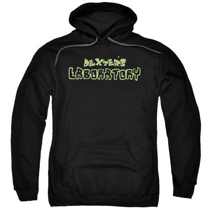 Dexters Laboratory Dexters Logo Mens Hoodie Black