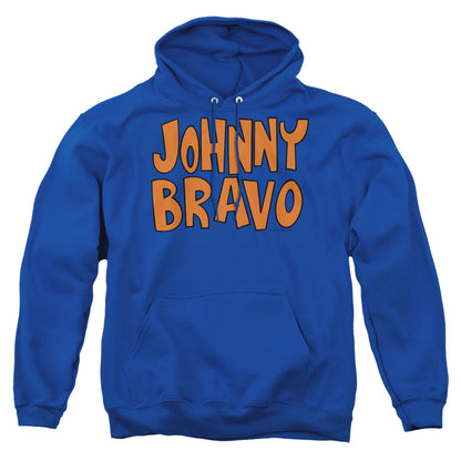 Johnny Bravo Jb Logo Mens Hoodie Royal Blue