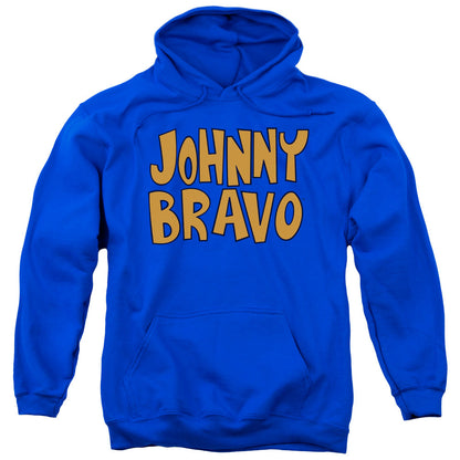 Johnny Bravo Jb Logo Mens Hoodie Royal Blue