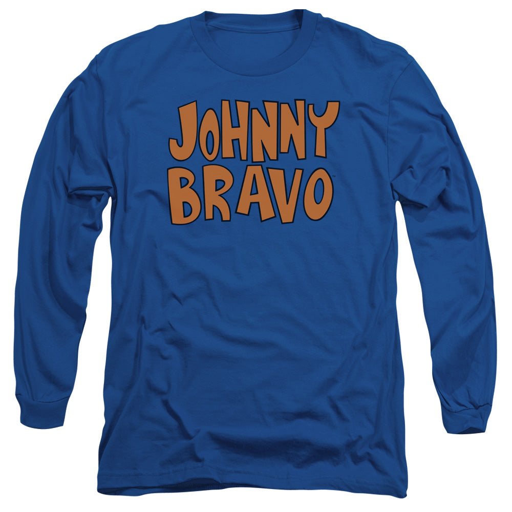 Johnny Bravo Jb Logo Mens Long Sleeve Shirt Royal Blue