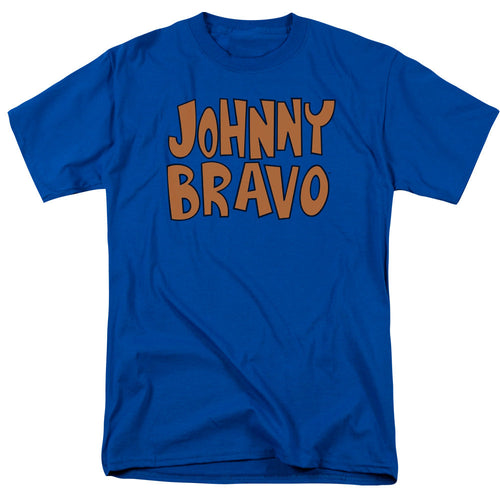 Johnny Bravo Jb Logo Mens T Shirt Royal
