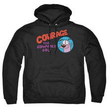 Load image into Gallery viewer, Courage The Cowardly Dog Courage Logo Mens Hoodie Black

