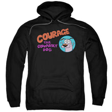 Load image into Gallery viewer, Courage the Cowardly Dog Courage Logo Mens Hoodie Black
