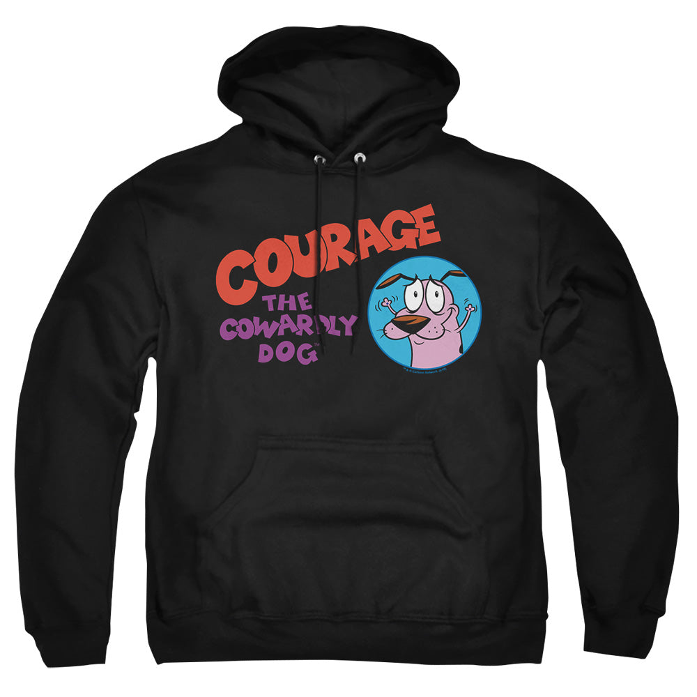 Courage The Cowardly Dog Courage Logo Mens Hoodie Black