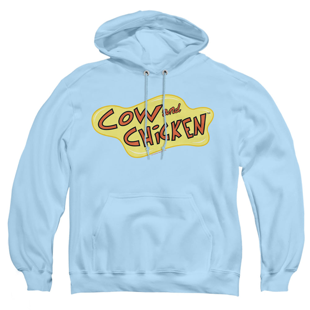 Cow And Chicken Cow Chicken Logo Mens Hoodie Light Blue