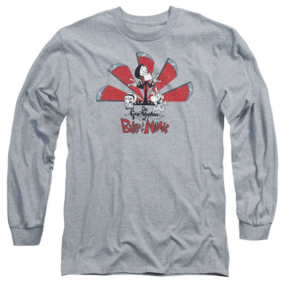 Grim Adventures Of Billy And Mandy Grim Adventures Mens Long Sleeve Shirt Athletic Heather Officially Licensed