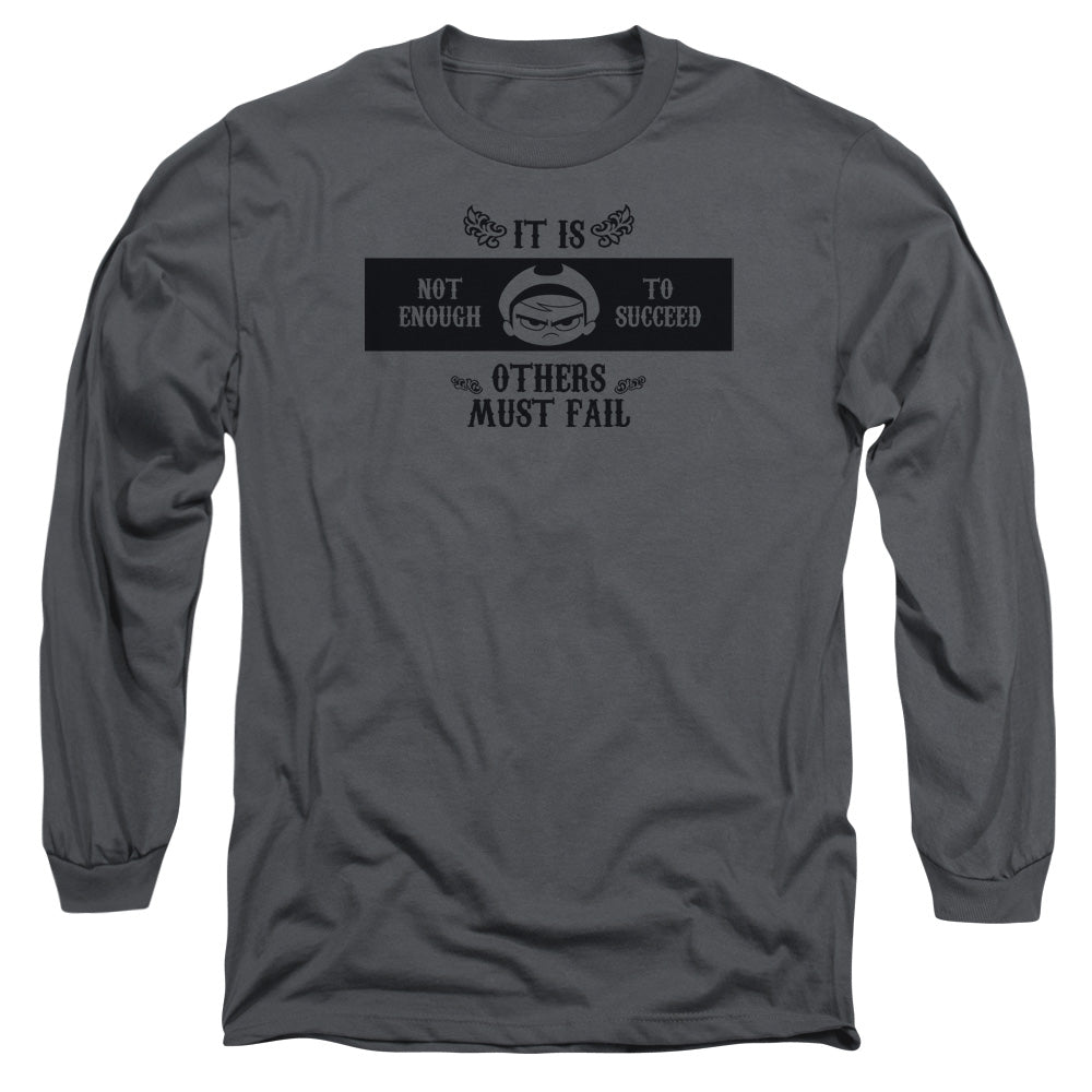 Grim Adventures of Billy and Mandy Mandy Mens Long Sleeve Shirt Charcoal