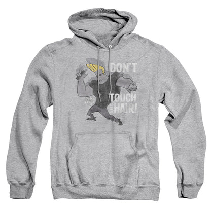 Johnny Bravo Hair Mens Hoodie Athletic Heather