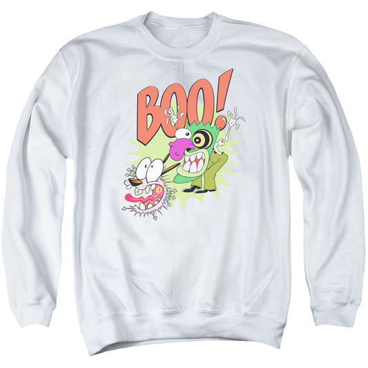 Courage The Cowardly Dog Stupid Dog Mens Crewneck Sweatshirt White Officially Licensed