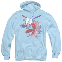 Load image into Gallery viewer, Courage the Cowardly Dog Evil Inside Mens Hoodie Light Blue
