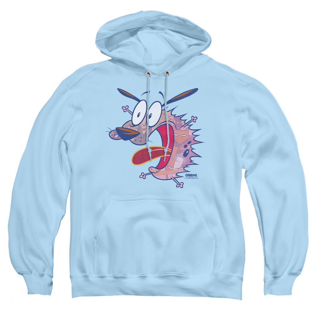 Courage The Cowardly Dog Evil Inside Mens Hoodie Light Blue