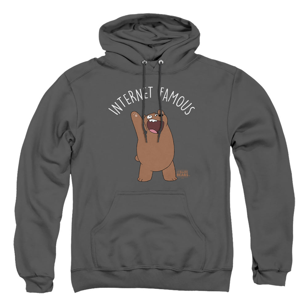 We Bare Bears Internet Famous Mens Hoodie Charcoal